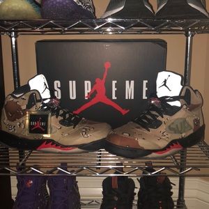 Jordan 5 supreme camo 100% authentic